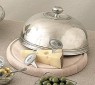Peltro Large Round Cheese Board w/ Cover